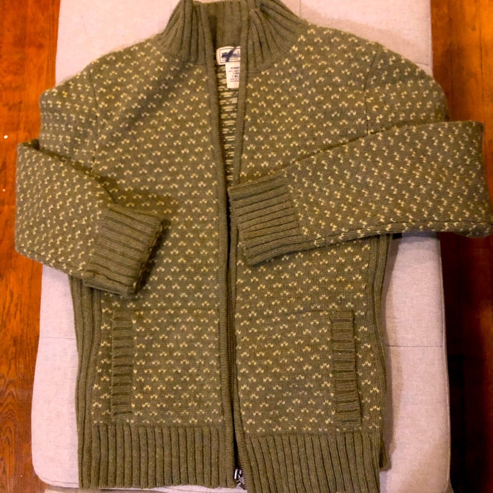 LL Beam green wool warm sweater -size Small Women’s